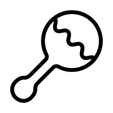 Bebek ses Shakers simgesi üzerinde beyaz izole 