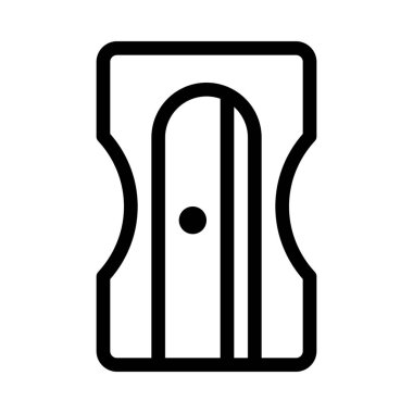 Keskinleştirme aracı basit vektör illüstrasyon işareti kalem