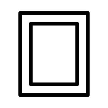 fotoğraf çerçevesi basit hat illüstrasyon