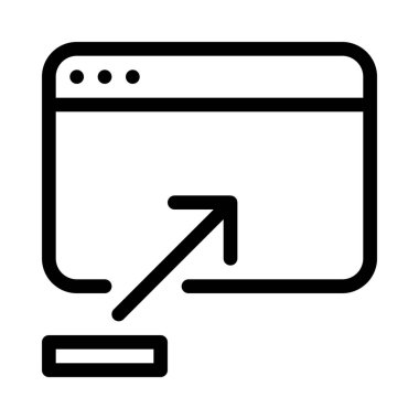 Geri yükleme veya en üst düzeye çıkarmak uygulama, basit vektör çizim