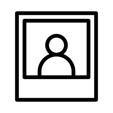 Anlık fotoğraf yakalama basit hat illüstrasyon