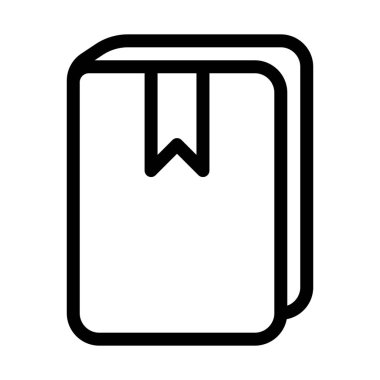 Yer işareti şerit bir ses etiketi simgesi, basit hat illüstrasyon