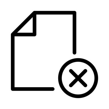 Dosya biçimi simge vektör çizim silmek  