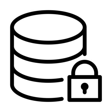 Güvenlik ve kilit işareti vektör çizim