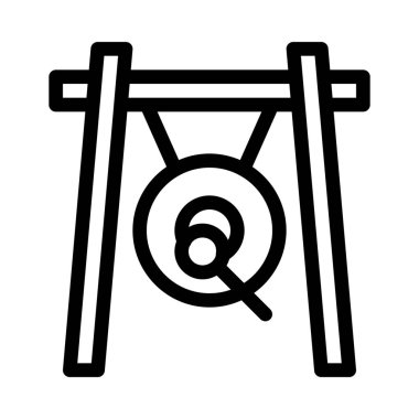 Hanging Gong in Frame