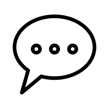 Message or Chat Bubble  icon vector illustration  