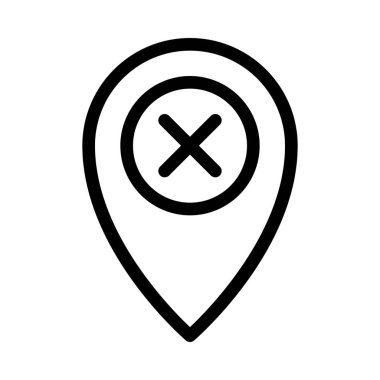 Açık ya da konumunu Sil simgesini vektör çizim  