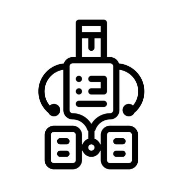 uzay keşif robot, vektör tasarımı