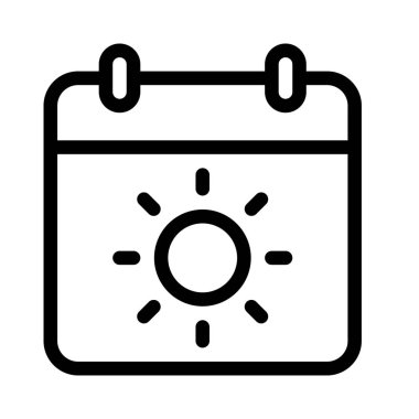 Yaz web simgesi, vektör tasarımı