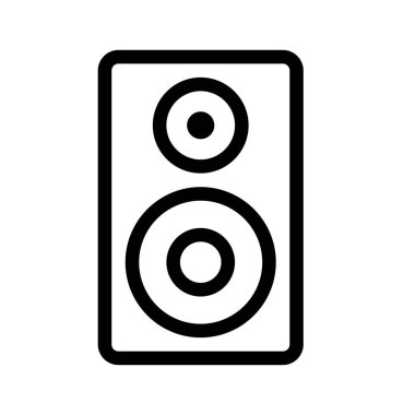 hoparlör simgesi üzerinde beyaz izole 