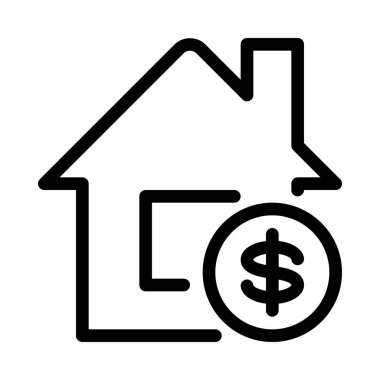 Evi Emlak, basit vektör çizim satın almak