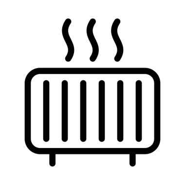 Oda Isıtma birimi simge vektör çizim