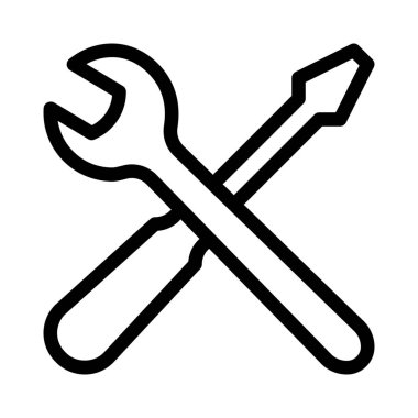 Bakım basit vektör illüstrasyon işareti