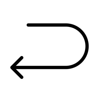 Simge vektör çizim geri al  