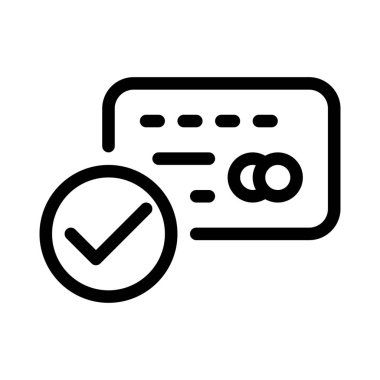 Kart simge, basit hat illüstrasyon