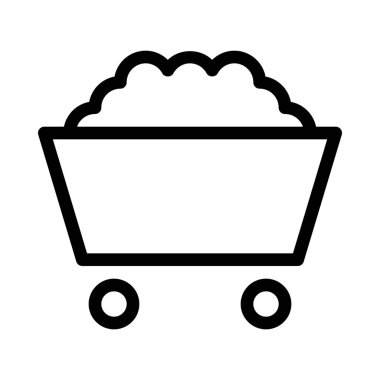 Kömür madenciliği sebebiyle işareti vektör çizim