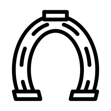 At nalı, Metal ürün simge vektör çizim