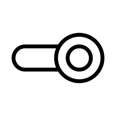 Toggle veya kaydırıcı basit hat illüstrasyon