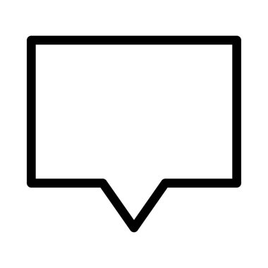 Konuşma balonu, vektör tasarımı kare