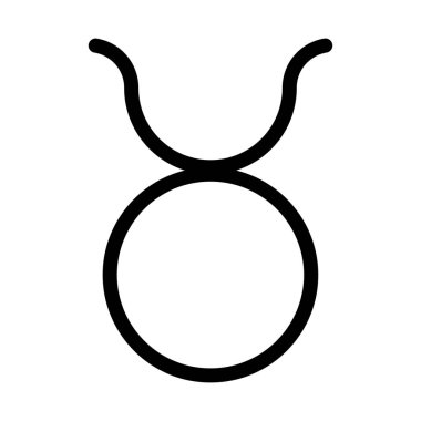 Toros burç sembolü, vektör tasarımı