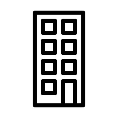 Modern ofis binası, basit vektör çizim