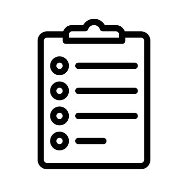 Kontrol Listesi ve Görevler, vektör tasarımı