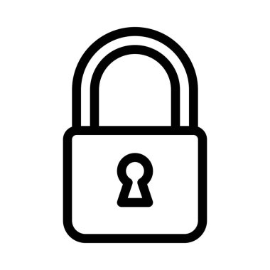 Güvenlik ve kilit işareti vektör çizim