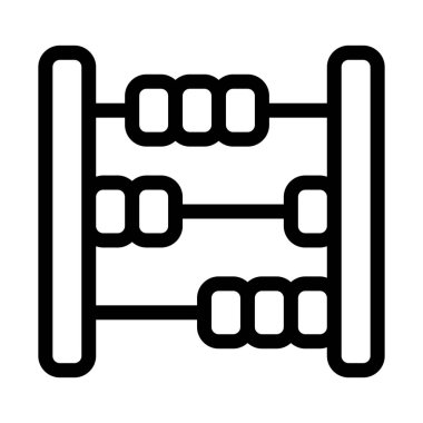 Bebek Abacus oyuncak basit vektör çizim