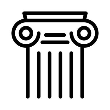 ayağı simgesi, basit hat illüstrasyon