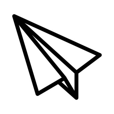 Kağıt uçak oyuncak vektör çizim