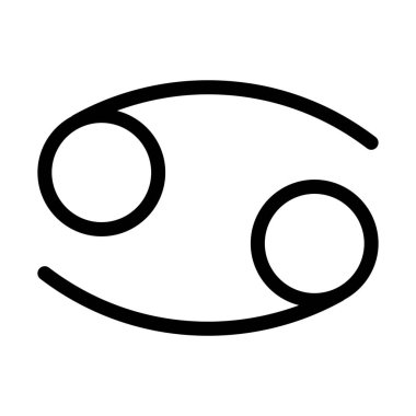 Cancer Horoscope simple vector illustration sign