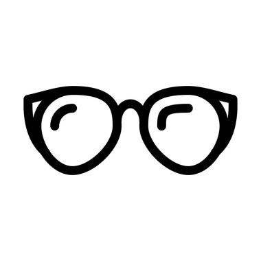 Havacı göz çerçeve, basit hat illüstrasyon