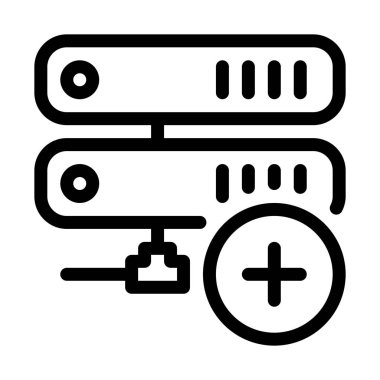 Sunucu, basit bir çizgi çizim Ekle