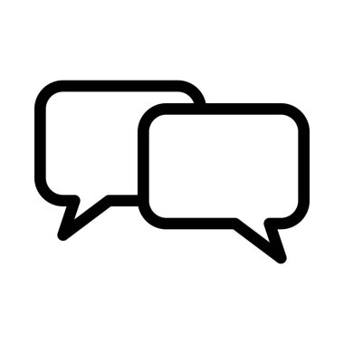 Online Grup sohbet simge vektör çizim  