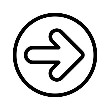 İzleyen gezinti düğmesi basit çizgi resimde