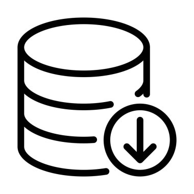 Veritabanı depolama, basit vektör çizim indir