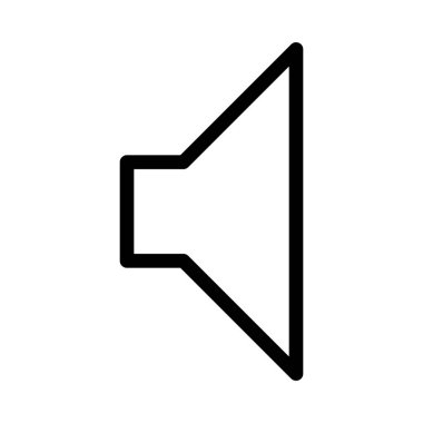 Hiçbir birim göstergesi simgesi, basit hat illüstrasyon