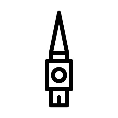 Basit vektör çizim, büyük saat kulesi