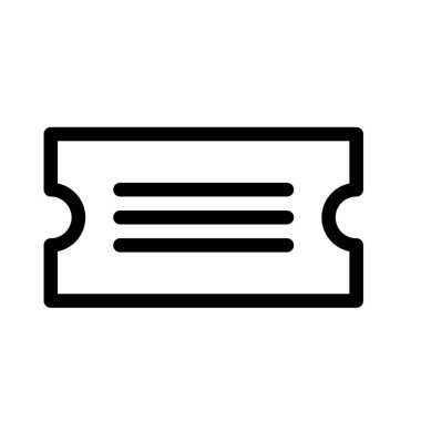 olay bilet simge vektör çizim   