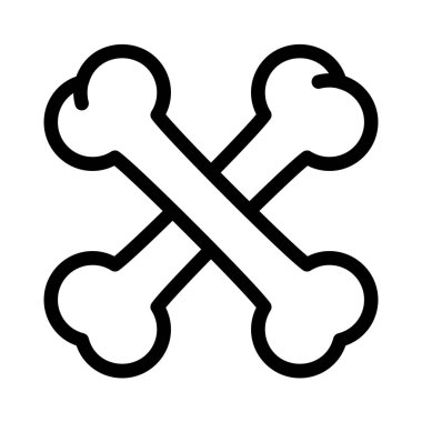 Kemikler simge vektör çizim  