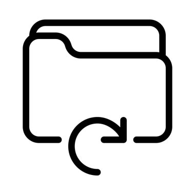 Yenileme veya yeniden yükle klasör, basit vektör çizim