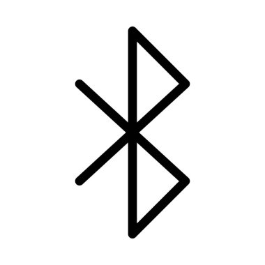 Bluetooth ağ simgesi, basit hat illüstrasyon