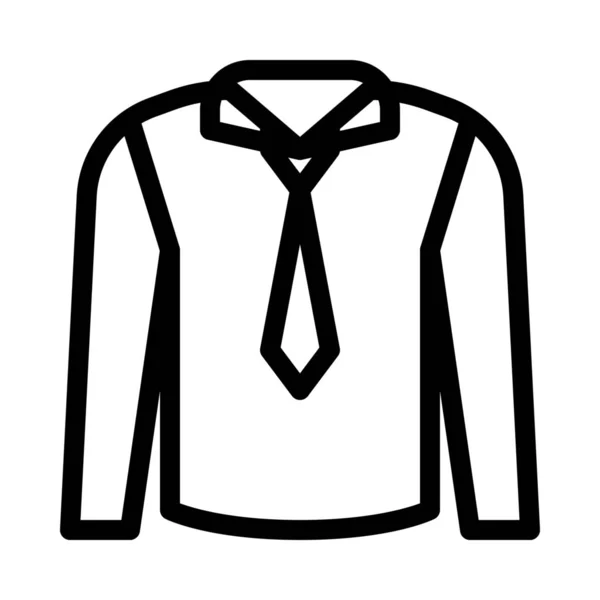 Camicia Formale Con Cravatta — Vettoriale Stock