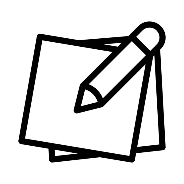 Edit Sticky Notes Простой Векторный Знак Иллюстрации — стоковый вектор