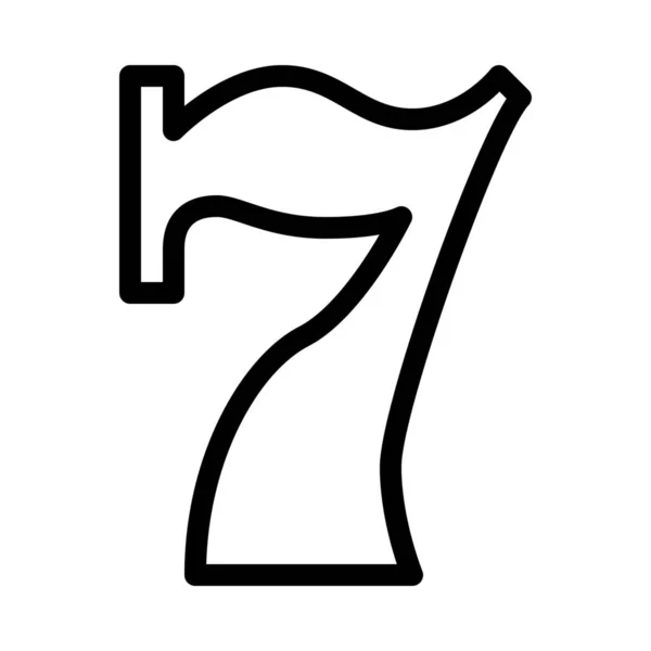 Numeric Slot Symbol — Stock Vector