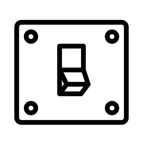 Licht Power Switch Symbol Vektor Illustration — Stockvektor