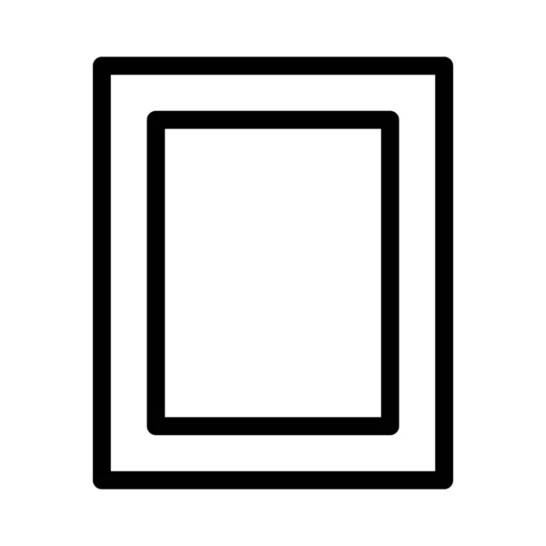 フォト フレームの単純な線図 — ストックベクタ