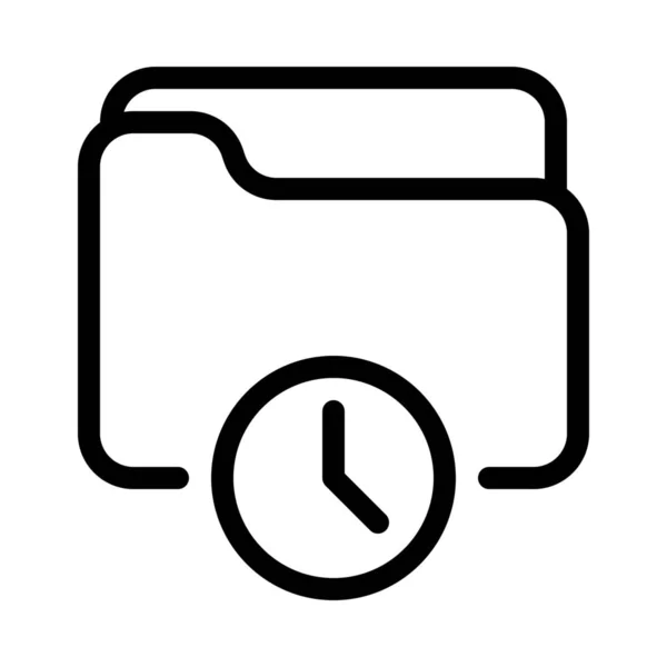 Time Folder Vector Design — Stock Vector