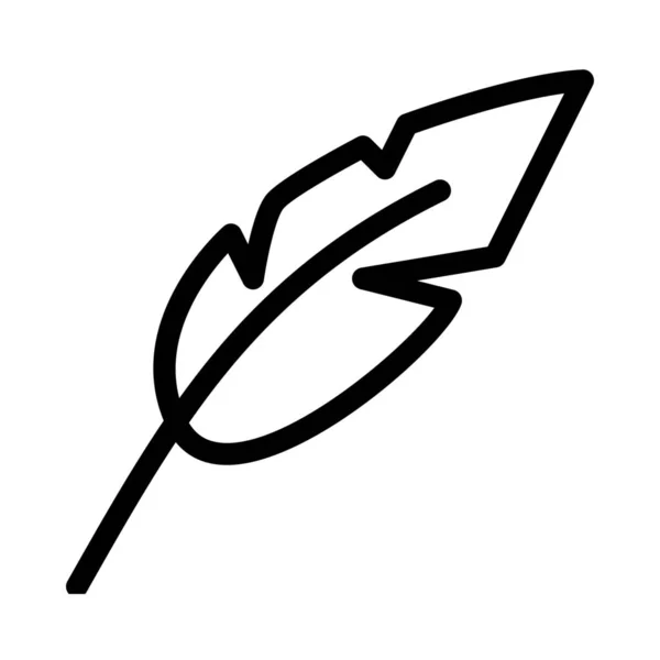 Φτερό Πένα Εικονίδιο Εικονογράφηση Διάνυσμα — Διανυσματικό Αρχείο