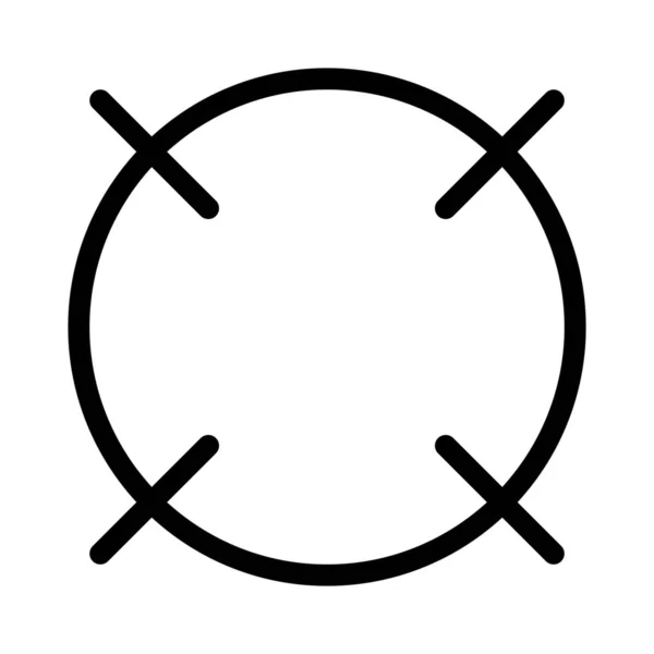 Ziel Web Symbol Vektor Design — Stockvektor